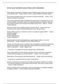 M100 QUIZ REVIEW QUESTIONS AND ANSWERS