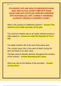 COLORADO LIFE AND HEALTH INSURANCE EXAM  2025&sol; 2026 ACTUAL EXAM COMPLETE EXAM  QUESTIONS WITH DETAILED VERIFIED ANSWERS  WITH RATIONALES &lpar;100&percnt; CORRECT ANSWERS&rpar;  &sol;ALREADY GRADED A&plus;&vert;&vert;NEWEST EXAM&excl;&excl;&excl; 