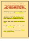 CNA HEADMASTER TEST FINAL EXAM AND  PRACTICE EXAM QUESTIONS 2025&sol; 2026 ACTUAL  EXAM COMPLETE EXAM QUESTIONS WITH  DETAILED VERIFIED ANSWERS &lpar;100&percnt; CORRECT  ANSWERS&rpar; &sol;ALREADY GRADED A&plus;&vert;&vert;NEWEST EXAM&excl;&excl;&excl;