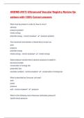 ARDMS &lpar;RVT&rpar; Ultrasound Vascular Registry Review Questions with 100- Correct answers&period;pdf
