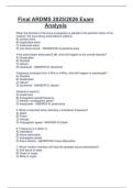 Final ARDMS 2025&sol;2026 Exam  Analysis