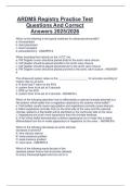 ARDMS Registry Practice Test  Questions And Correct  Answers 2025&sol;2026 