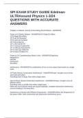 SPI EXAM STUDY GUIDE Edelman- ULTRAsound Physics 1-3&sol;24 QUESTIONS WITH ACCURATE ANSWERS