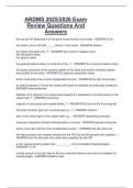 ARDMS 2025&sol;2026 Exam  Review Questions And  Answers