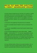 NRCME Test Bank Prep Questions & Correct Answers &ndash; New Version &lpar;Comprehensive Practice Exam Material&rpar;