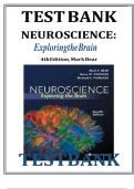 Test bank for Neuroscience Exploring the Brain&comma; Enhanced Edition&colon; 4th edition