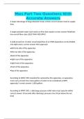Mws Part Two Questions With Accurate Answers
