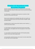Chapter 12 Questions with Accurate Answers