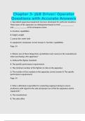 Chapter 3- J&B Driver&sol; Operator Questions with Accurate Answers