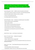 CMN 554 Final Exam Questions with Guaranteed Pass Solutions 2025-2026 Edition&period;