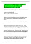 CMN 554 Unit 1 Part 3 Practice Exam Questions and Actual Detailed Answers 2025-2026 Edition&period;