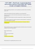 CON 1200V - Final Exam &vert; Accurate Questions  and accurate Answers&vert; Latest 2026&sol; 2027 Update &vert;Grade A &lpar;Complete Solutions&rpar;