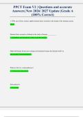 PPCT Exam V2 &vert; Questions and accurate Answers&vert; New 2026&sol; 2027 Update &vert;Grade A &lpar;100&percnt; Correct&rpar;