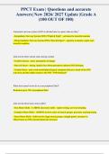 PPCT Exam &vert; Questions and accurate Answers&vert; New 2026&sol; 2027 Update &vert;Grade A &lpar;100 OUT OF 100&rpar;