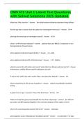 CMN 572 Unit 1 Latest Test Questions with Solved Solutions 2025 Updated&period;