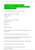CMN 572 - Final Exam Review Questions And 100&percnt; Correct Answers 20252026 Update&period;