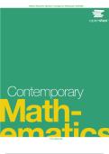 Solution Manual for OpenStax Contemporary Mathematics 2025&sol;2026 &vert; Verified Answers & A&plus; Guide
