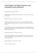 CSX Chapter 12 Signal Aspects and Indications well answered
