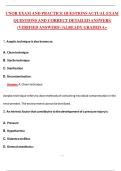 CNOR Exam & Practice Exam &lpar;Latest 2026&sol;2027 Update&rpar; Complete Questions and Guide Answers&comma; 100&percnt; Verified Graded A&plus;