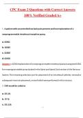CPC Exam 2 &lpar;Latest 2026&sol;2027 Update&rpar; Complete Questions and Guide Answers&comma; 100&percnt; Verified Graded A&plus;