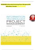 Test Bank for Information Technology Project Management 9th Edition by Kathy Schwalbe