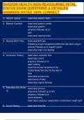SHADOW HEALTH NON-REASSURING FETAL STATUS EXAM QUESTIONS & DETAILED ANSWERS RATED 100&percnt; CORRECT 