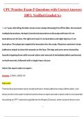 CPC Practice Exam F &lpar;Latest 2026&sol;2027 Update&rpar; Complete Questions and Guide Answers&comma; 100&percnt; Verified Graded A&plus;