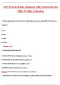 CPC Practice Exam &lpar;Latest 2026&sol;2027 Update&rpar; Complete Questions and Guide Answers&comma; 100&percnt; Verified Graded A&plus;