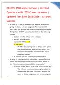 &colon; OB-GYN 1500 Midterm Exam &vert; Verified Questions with 100&percnt; Correct Answers &vert; Updated Test Bank 2025&sol;2026 &vert; Assured Success
