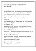 CIP EXAM QUESTIONS WITH COMPLETE SOLUTIONS