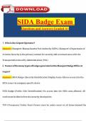 SIDA Badge Exam Questions & Answers &vert; 2025-2026 Update &vert; Logan Airport &vert; Graded A&plus;