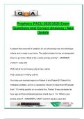 Prophecy PACU &ndash; 60&plus; Exam Questions & Correct Answers &ndash; Airway&comma; Pain&comma; Anesthesia Recovery &ndash; RN Postoperative Care 2025&sol;2026