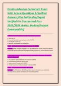 Florida Asbestos Consultant Exam With Actual Questions & Verified Answers&comma;Plus Rationales&sol;Expert Verified For Guaranteed Pass 2025&sol;2026 &sol;Latest Update&sol;Instant Download Pdf
