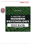 Test Bank for A History of Modern Psychology &lpar;5th Edition&rpar; by James Goodwin &ndash; Chapters 1 to 15 &lpar;Complete & Verified&rpar;