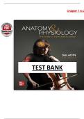 Test Bank for Anatomy & Physiology&colon; The Unity of Form and Function &lpar;9th Edition&rpar; by Kenneth Saladin &ndash; Complete Chapters