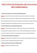 CQM-C Final Exam &lpar;Latest 2026&sol;2027 Update&rpar; Complete Questions and Guide Answers&comma; 100&percnt; Verified Graded A&plus;