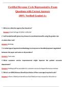 CRCR Exam Multiple Choice &vert; CRCR Exam Prep &vert; Certified Revenue Cycle Representative &lpar;Latest 2026&sol;2027 Update&rpar; Complete Questions and Guide Answers&comma; 100&percnt; Verified Graded A&plus;