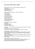 NCC EFM EXAM STUDY GUIDE