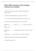 2025- RWIC questions with complete solutions &lpar;A&plus; graded&rpar;
