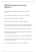 RWP PG questions and answers graded A&plus;