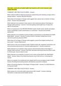 WGU D402 - Community and public health Exam Questions with Correct Answers Latest Update 2025-2026