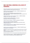 BIO 189 FINAL ARIZONA COLLEGE OF NURSING QUESTIONS & ANSWERS VERIFIED 100&percnt; CORRECT&excl;&excl;