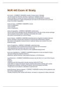 NUR 445 Exam 4&sol;&sol; Brady Questions And Answers Latest Updates 2026 With Correct Answers 100&percnt; With Complete Solutions Pass Guaranteed &vert; Graded A&plus; &vert;