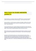 WGU D220 OA Exam &vert; Complete Questions and Answers &vert; Graded A&plus;
