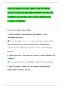 MRL3702 ASSIGNMENT 1 COMPLETE ANSWERS STUDY GUIDE 2025&sol;2026 VERIFIED SOLUTIONS AND CORRECT ANSWERS &vert;&vert; 100&percnt; GUARANTEED PASS <LATEST VERSION>