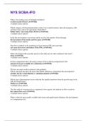 NYS SCBA-IFO QUESTIONS & ANSWERS VERIFIED 100&percnt; CORRECT&excl;&excl;