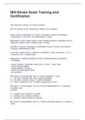 NIH Stroke Scale &lpar;NIHSS&rpar; Training & Certification &ndash; Verified Study Guide A&plus;