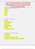 NUR 6111 Exam 1 &lpar;2025&sol;2026&rpar; &ndash; Advanced Practice Nursing I &vert; 600&plus; Verified Questions & Answers A&plus;