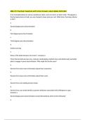 MBA 701 Final Exam Questions with Correct Answers Latest Update 2025-2026