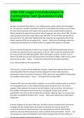 CON 216 Legal Considerations in Contracting Test Questions Fully Solved&period;